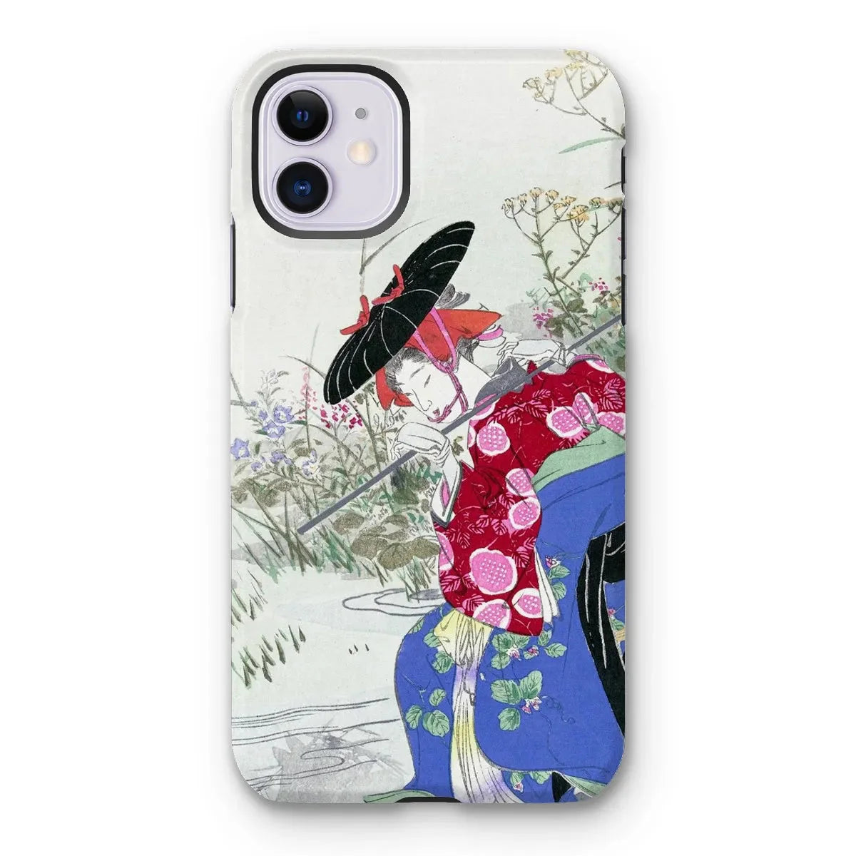 Fox Spirit - Japanese Ukiyo - e Phone Case - Ogata Gekko - Iphone 11 / Matte - Mobile Phone Cases - Aesthetic Art