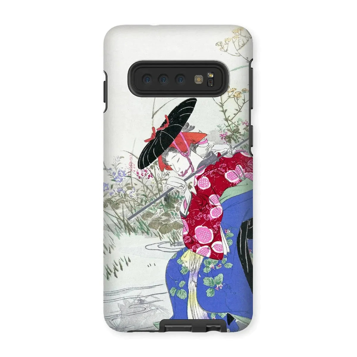 Fox Spirit - Japanese Ukiyo - e Phone Case - Ogata Gekko - Samsung Galaxy S10 / Matte - Mobile Phone Cases - Aesthetic