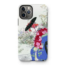 Fox Spirit - Ogata Gekko Ukiyo-e Iphone Case, 11 Pro / Matte, Decorative Iphone Case Japanese-inspired Floral Butterfly Design
