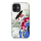 Fox Spirit - Ogata Gekko Ukiyo-e Iphone Case, 12 / Matte, Decorative Phone Case Japanese-style Floral Butterfly Design