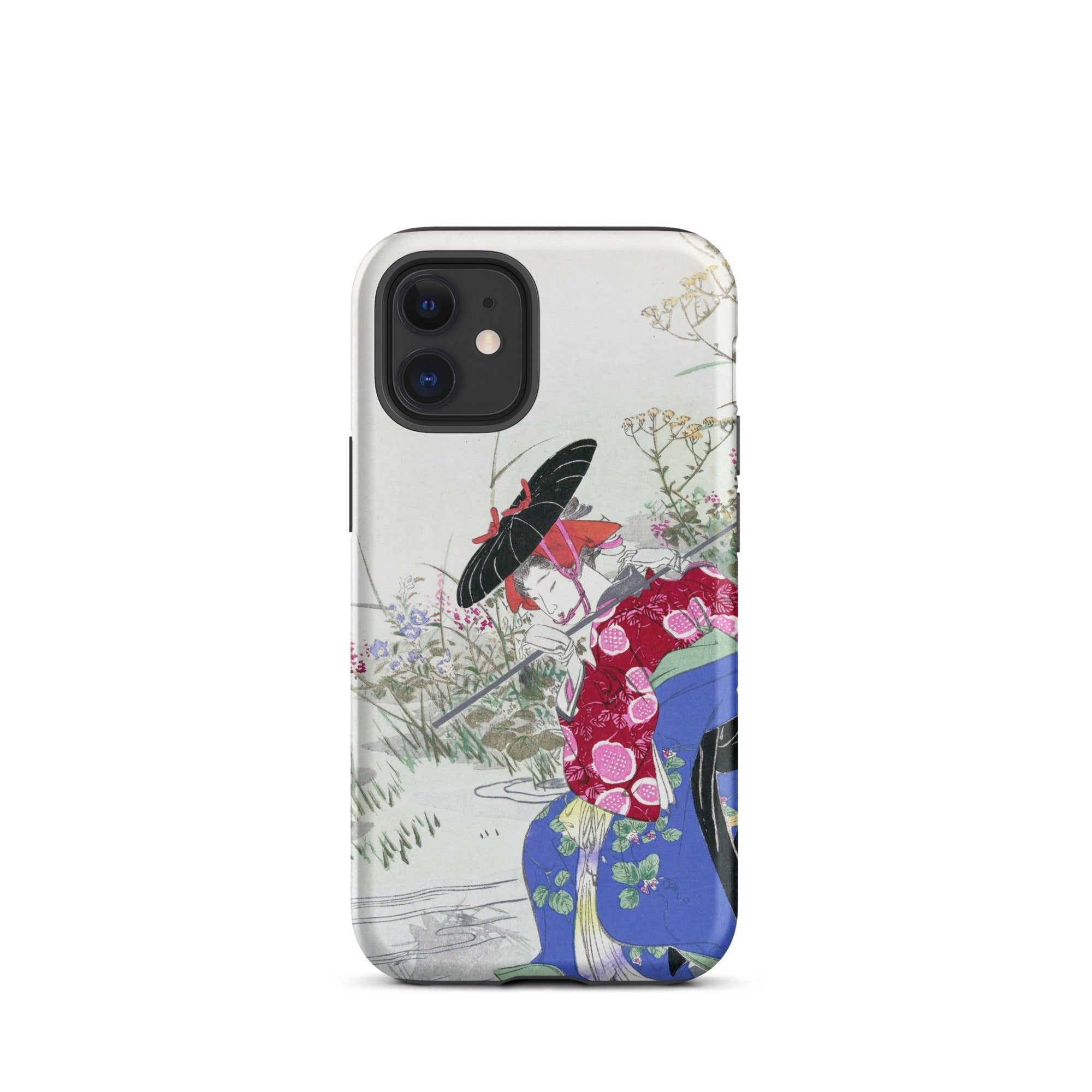 Fox Spirit Ogata Gekko Ukiyo e Iphone Case, 12 Mini / Matte, Phone Case Japanese Art