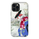 Fox Spirit - Ogata Gekko Ukiyo-e Iphone Case, 12 Pro Max / Matte, Decorative Phone Case Japanese-style Floral Geisha Design