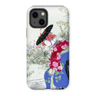 Fox Spirit - Ogata Gekko Ukiyo-e Iphone Case, 13 / Matte, Decorative Phone Case Japanese-style Floral Butterfly Design
