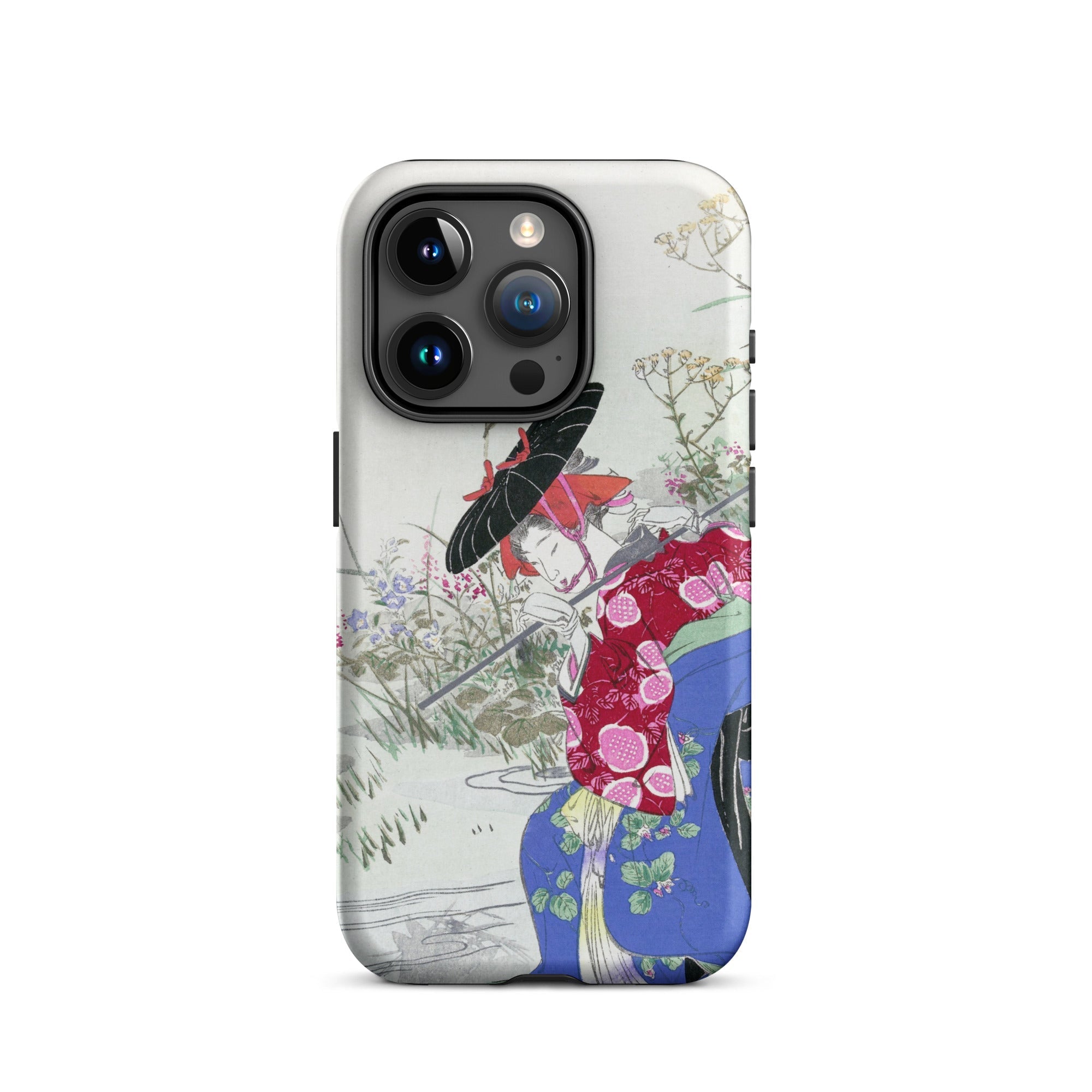 Fox Spirit Ogata Gekko Ukiyo e Iphone Case, 15 Pro / Matte, Japanese Art Phone Case