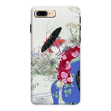 Fox Spirit - Ogata Gekko Ukiyo-e Iphone Case, 8 Plus / Matte, Decorative Phone Case Japanese-style Illustration Geisha Umbrella Amid