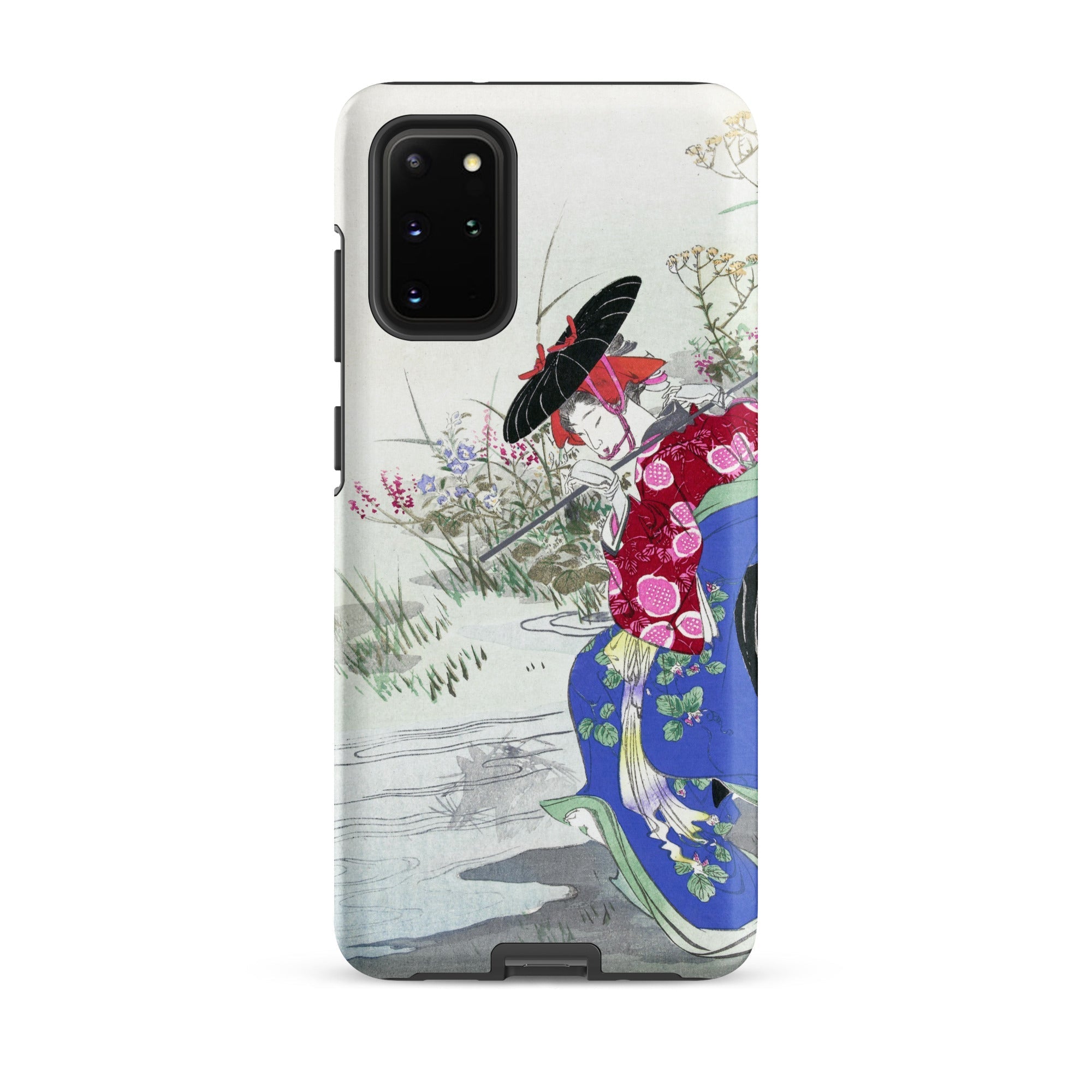 Fox Spirit Ogata Gekko Ukiyo e Samsung Case, Galaxy S20 Plus / Matte, Smartphone Case Colorful Japanese Art Print