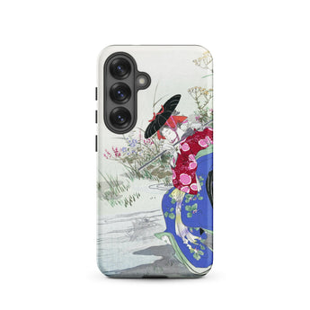 Fox Spirit - Ogata Gekko Ukiyo-e Samsung Case, Galaxy S25 / Matte, Phone Case Illustration Woman Kimono