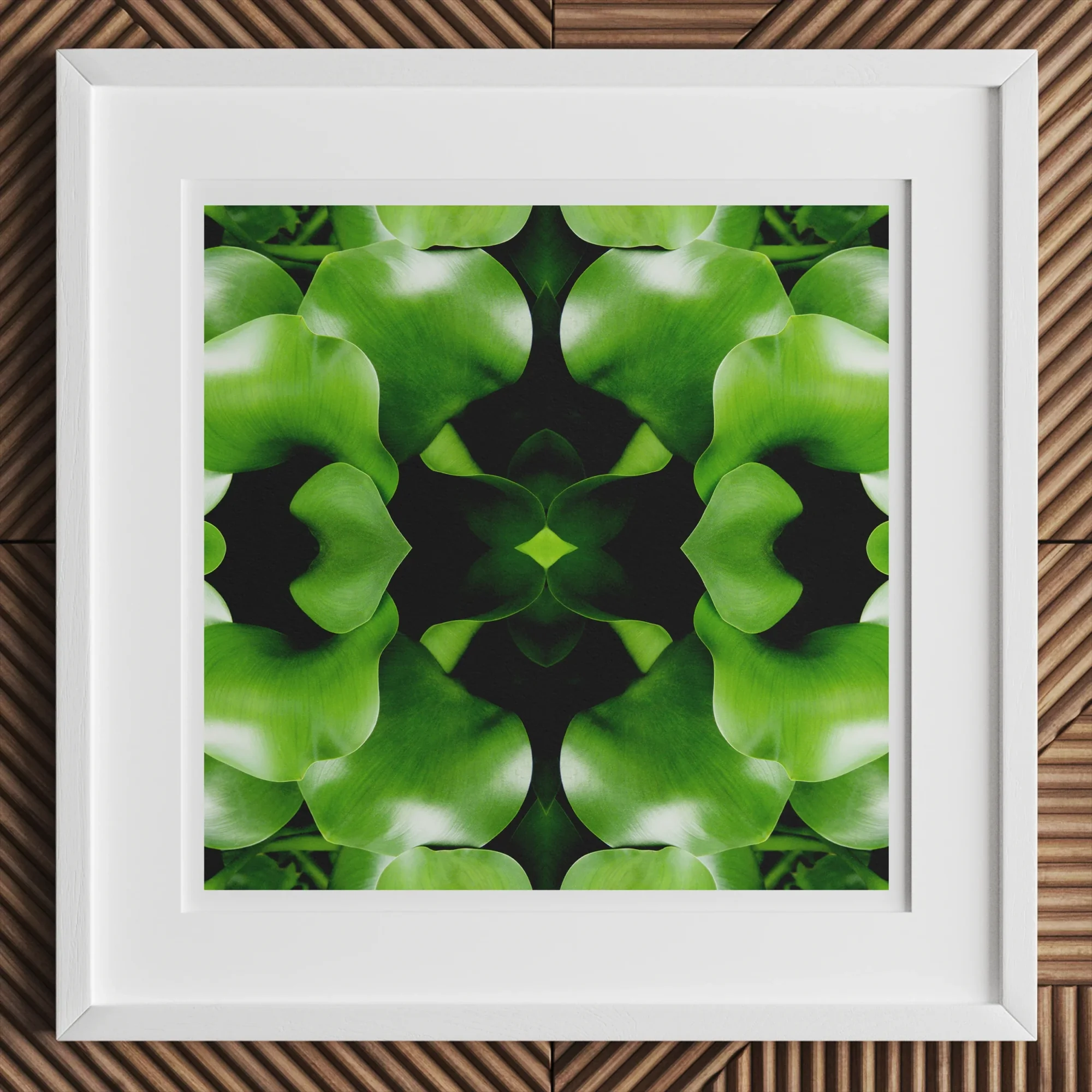 Take me to your Leader - Trippy Leaves Op Art Print Posters Prints & Visual Artwork