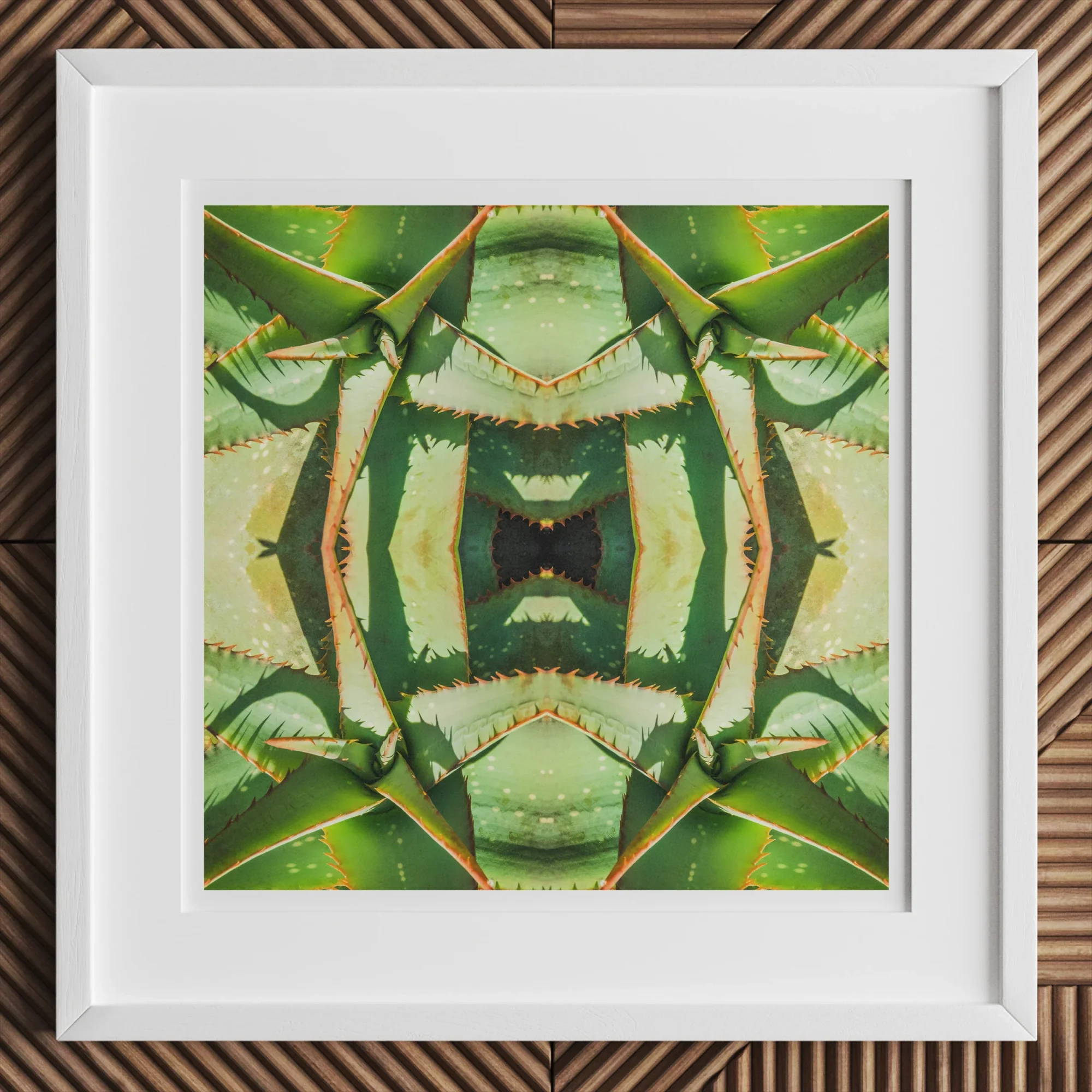 Starry-eyed - Trippy Succulent Op Art Print Posters Prints & Visual Artwork