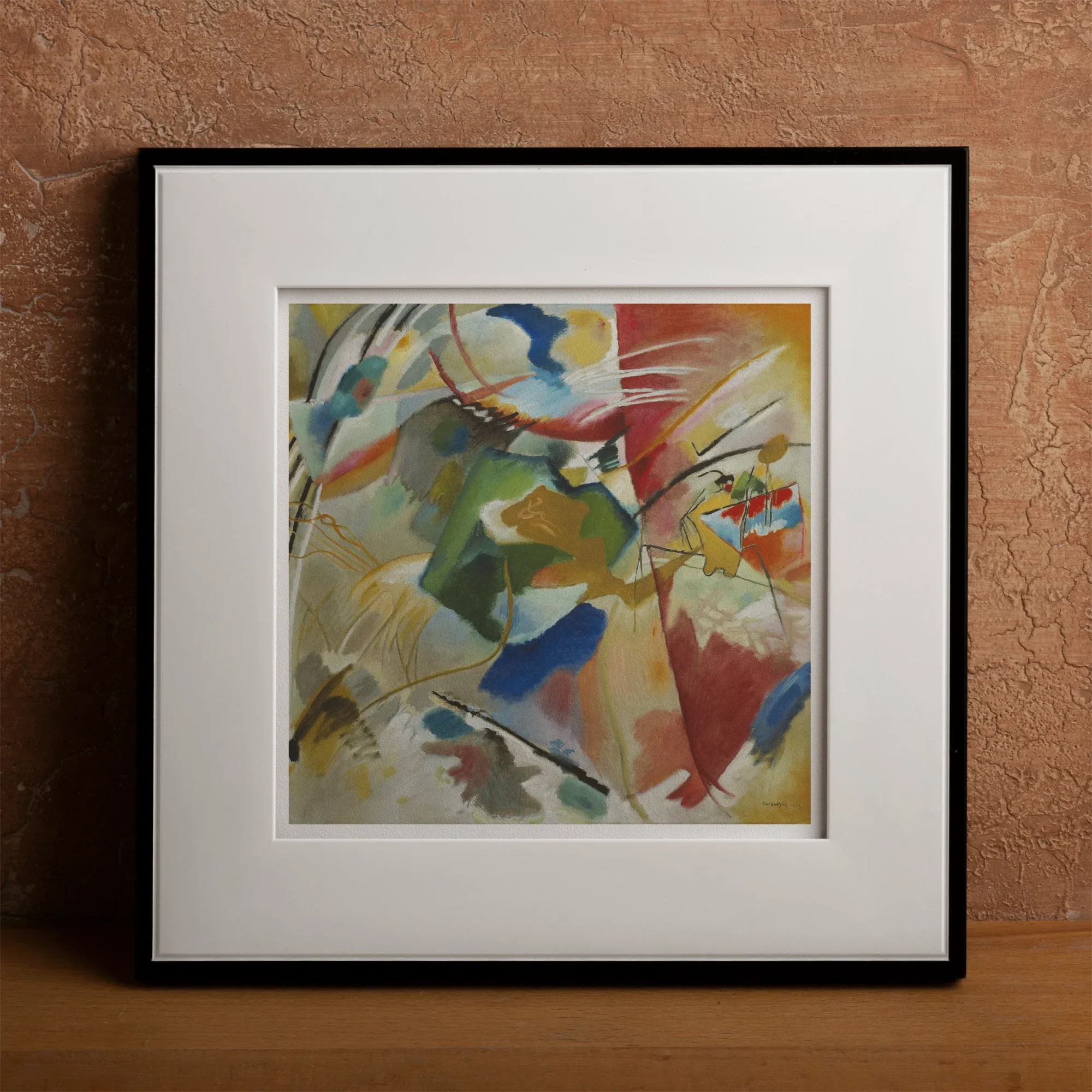 Painting with Green Center - Wassily Kandinsky Art Print Posters Prints & Visual Artwork