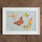 Butterflies - Kamisaka Sekka Chō Senshu Art Print Posters Prints & Visual Artwork