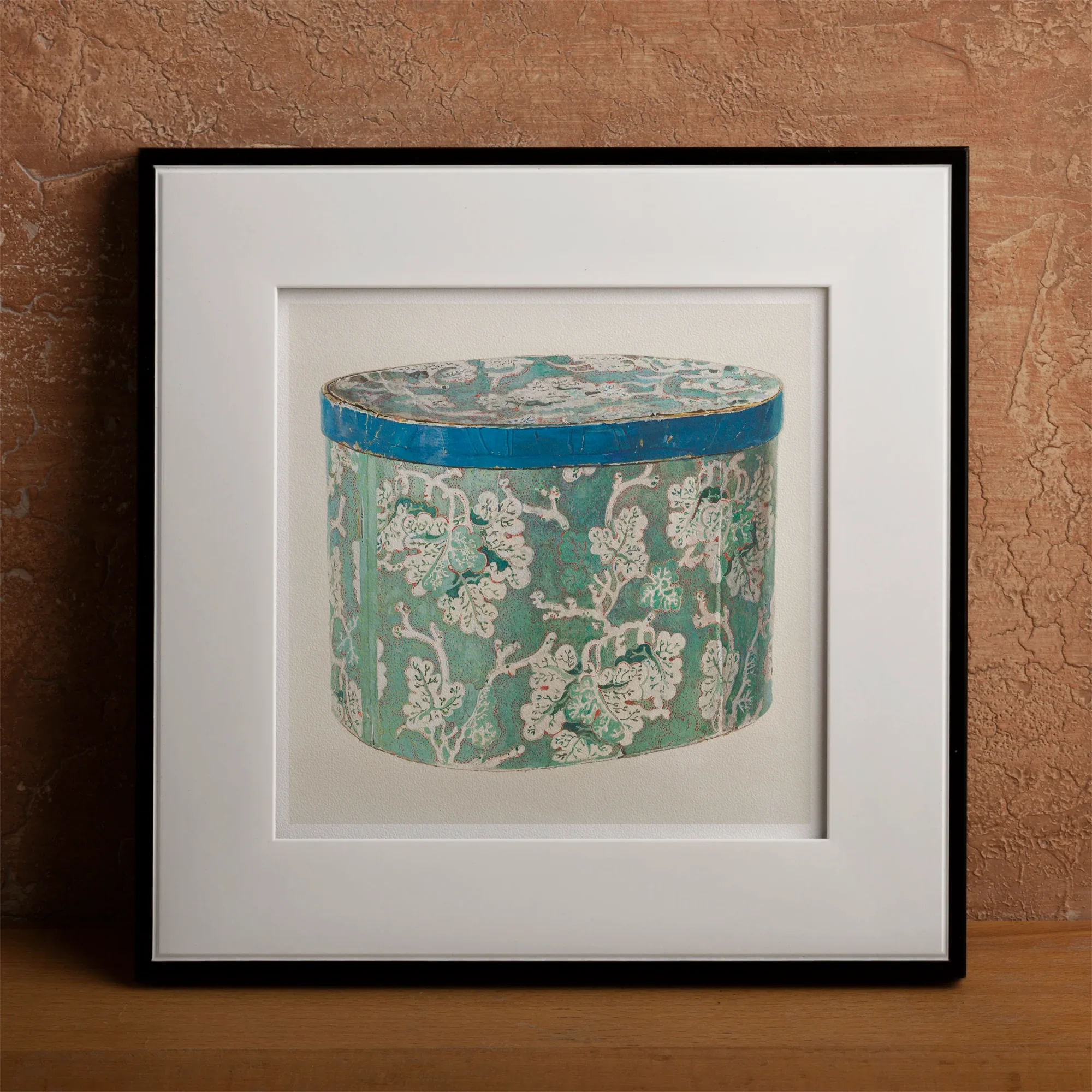 Delicate Blue Box - Decorative 1930s Art Print Posters Prints & Visual Artwork