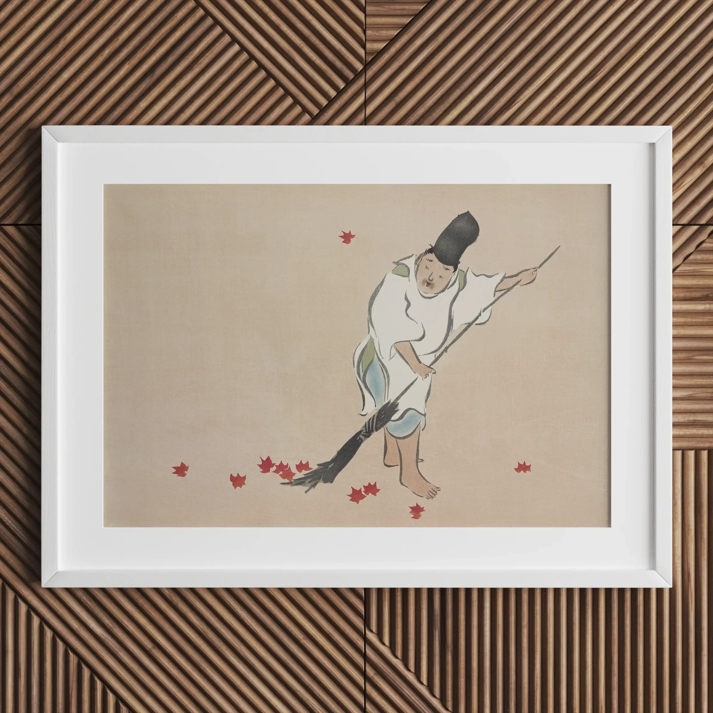 Raking - Kamisaka Sekka Art Print Posters Prints & Visual Artwork