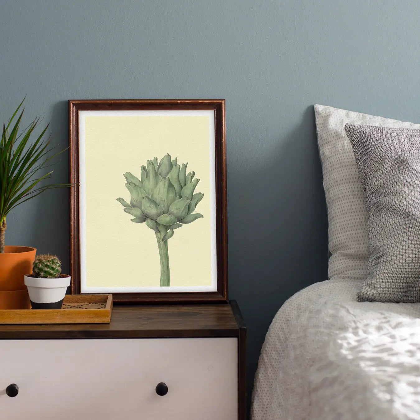 Heartichoke Artichoke - Yellow Botanical Art Print 12×16 Posters Prints & Visual Artwork