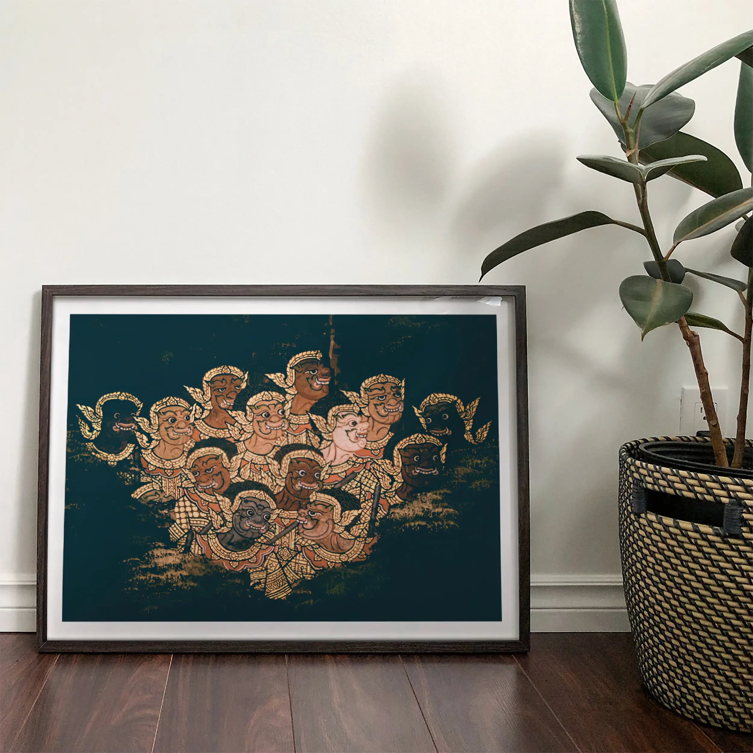 Babes in the Woods - Traditional Thai Myth Art Print Posters Prints & Visual Artwork