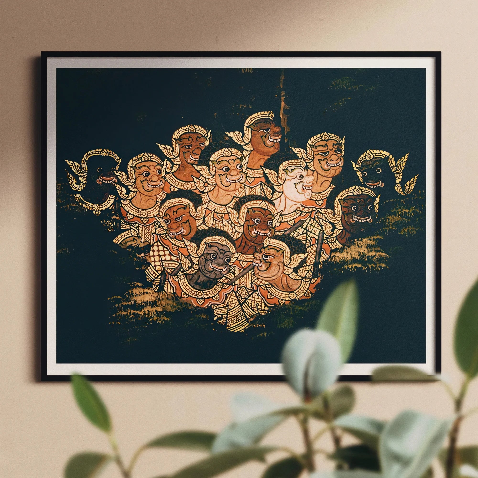 Babes in the Woods - Traditional Thai Myth Art Print Posters Prints & Visual Artwork