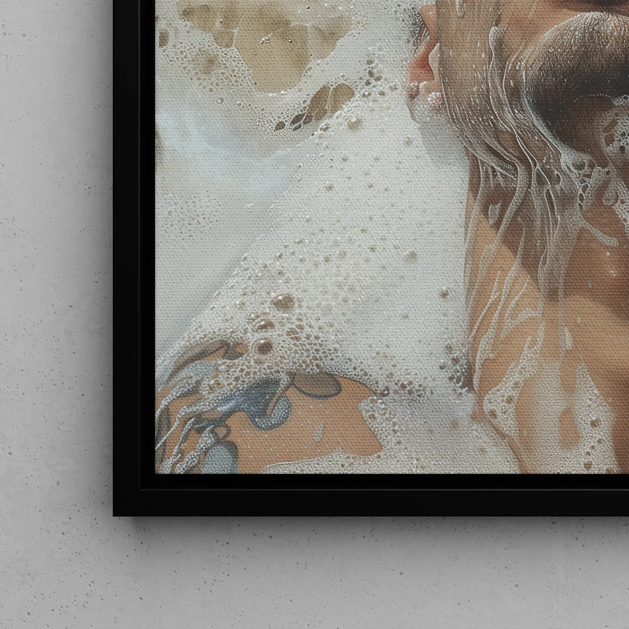 Squeaky Clean - Subtle Gay Art Erotica Framed Canvas Posters Prints & Visual Artwork