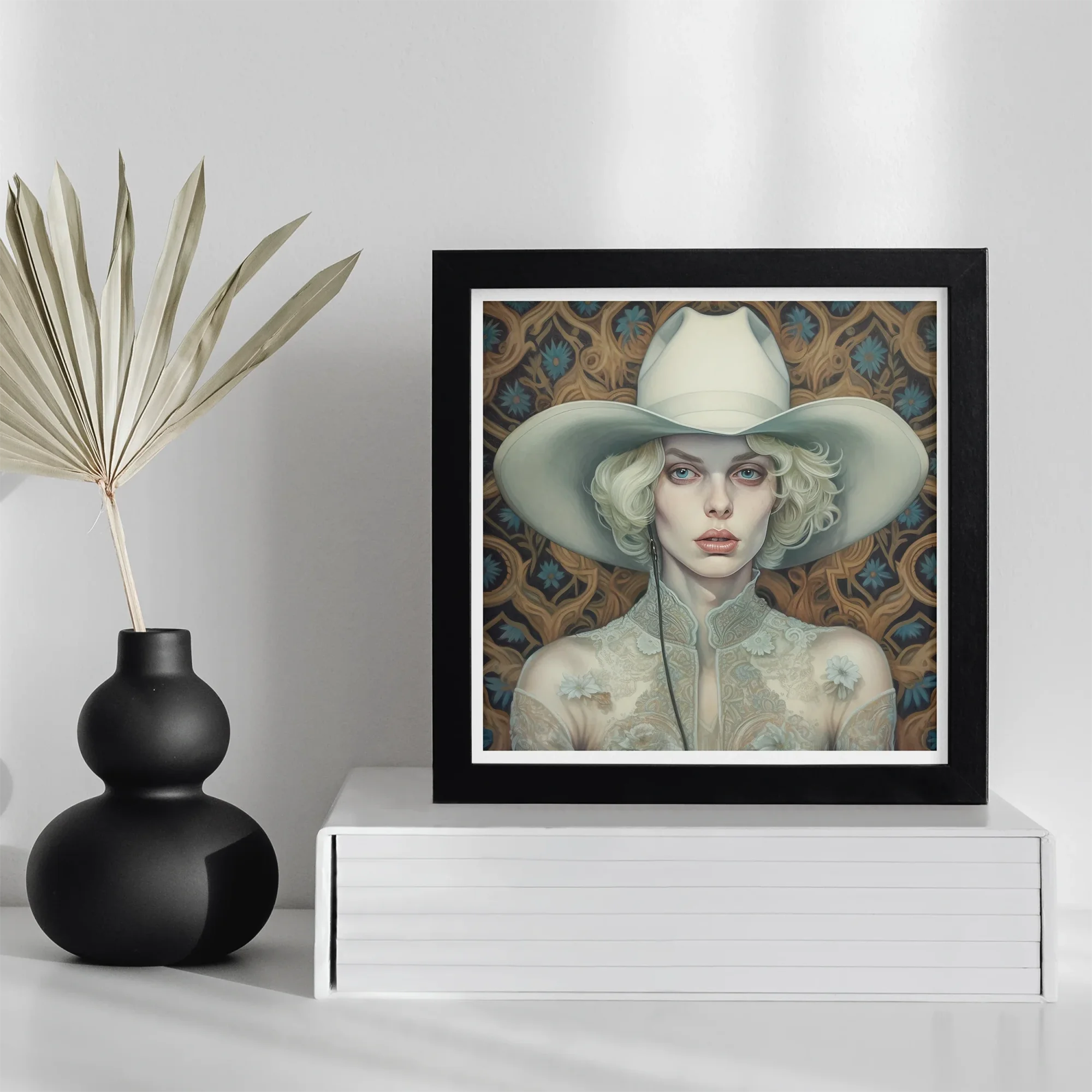 Winnie - Moon Lesbian Cowgirl Art Print Posters Prints & Visual Artwork