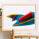 Flying Higher - Amusement Park Airplane Art Print Posters Prints & Visual Artwork