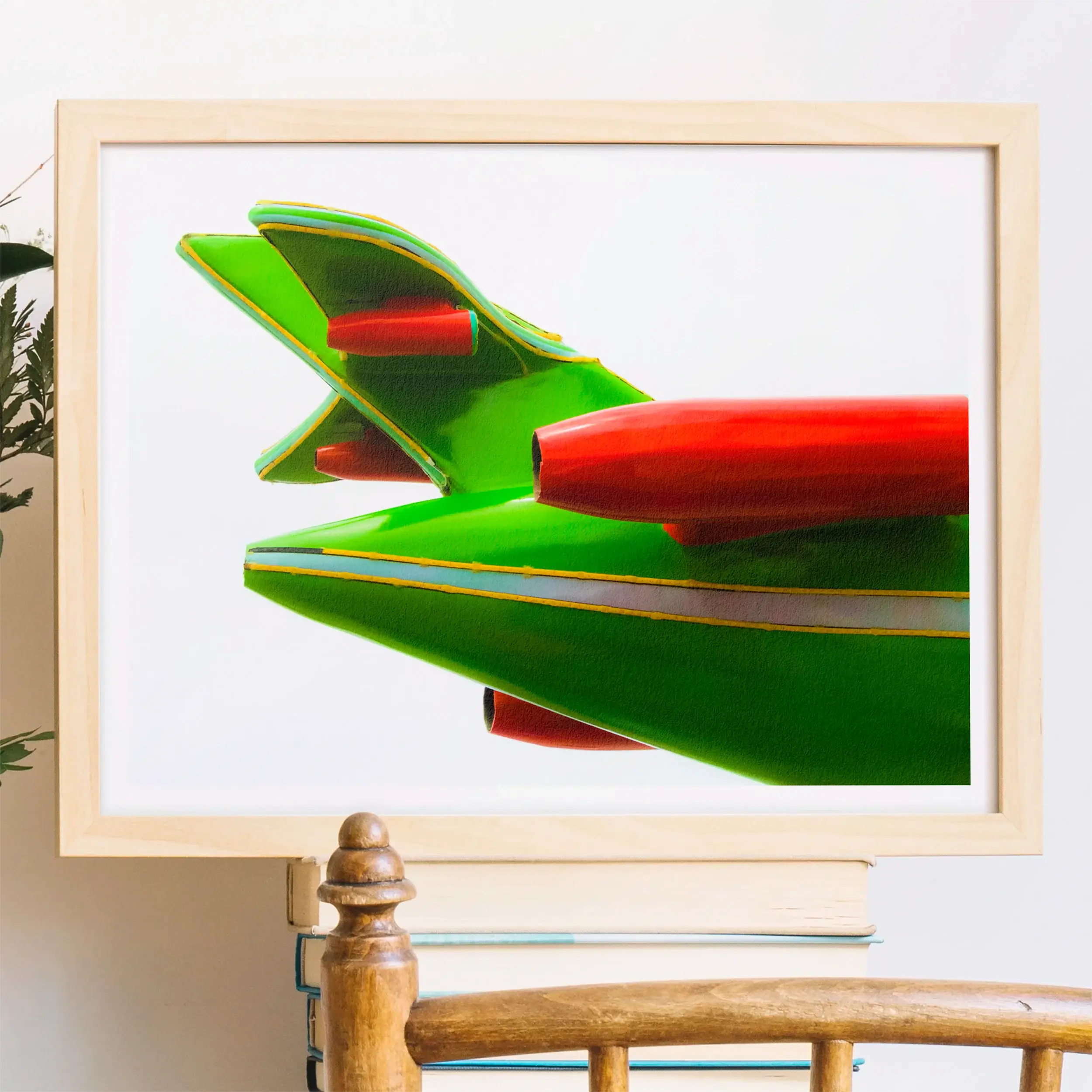 Flying Highest - Amusement Park Airplane Art Print Posters Prints & Visual Artwork