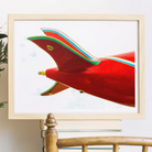 Flying High - Amusement Park Airplane Art Print Posters Prints & Visual Artwork