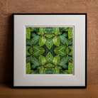 Just the Headlines - Trippy Fractal Leaf Art Print Posters Prints & Visual Artwork