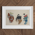 Dancers from Momoyogusa - Kamisaka Sekka Art Print Posters Prints & Visual Artwork