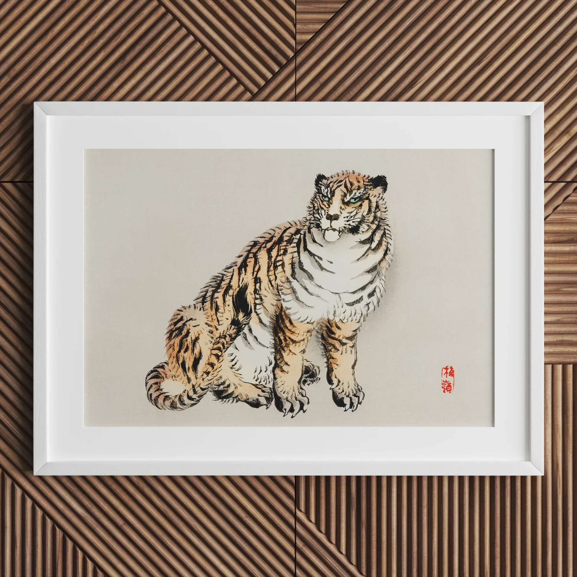 Tiger - Kōno Bairei Kacho-e Art Print Posters Prints & Visual Artwork