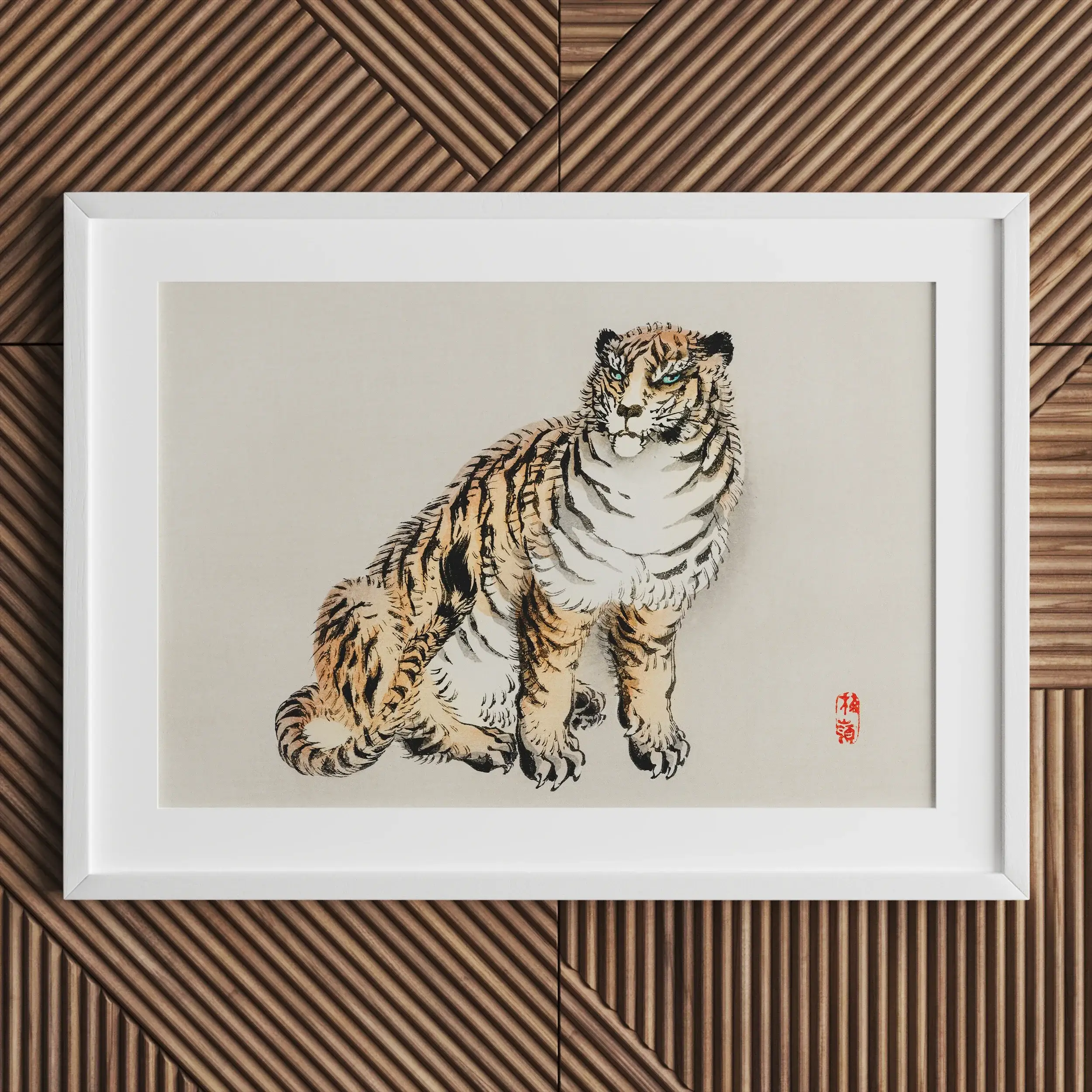 Tiger - Kōno Bairei Meiji Era Kacho-e Art Print Posters Prints & Visual Artwork