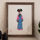 Noblewoman - Qing Dynasty Manchu Fashion Art Print Posters Prints & Visual Artwork