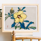 Golden Hibiscus - Kōno Bairei Meiji Era Art Print Posters Prints & Visual Artwork