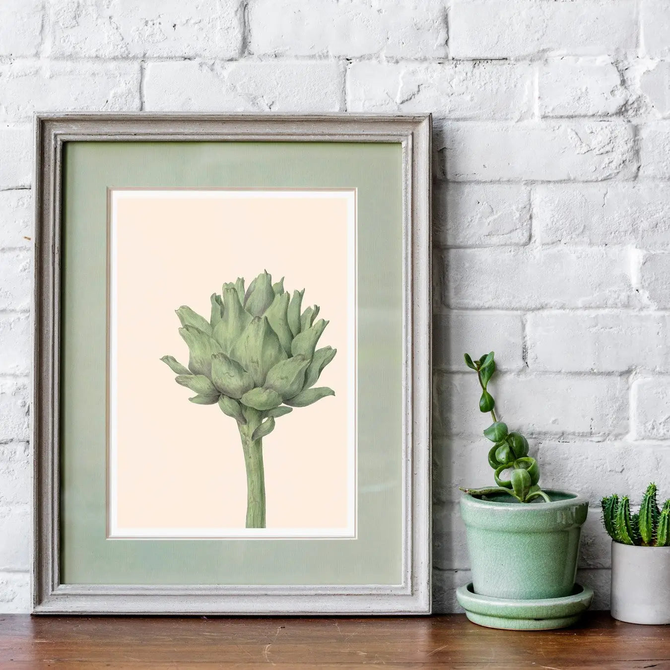 Heartichoke - Artichoke Botanical Art Print 8×10 Posters Prints & Visual Artwork