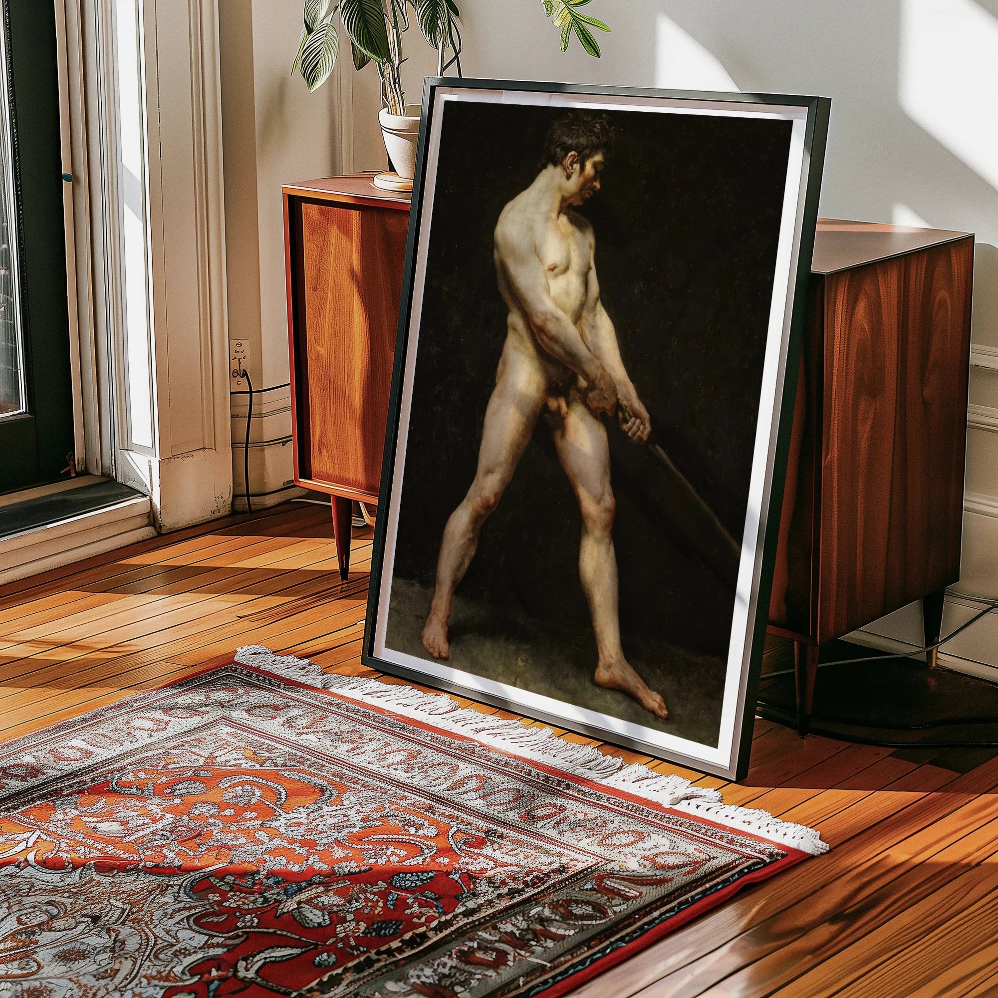 Study of a Nude Man - Unknown Artist Art Print Posters Prints & Visual Artwork