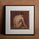 Male Nude from the Back - William Etty Art Print Posters Prints & Visual Artwork