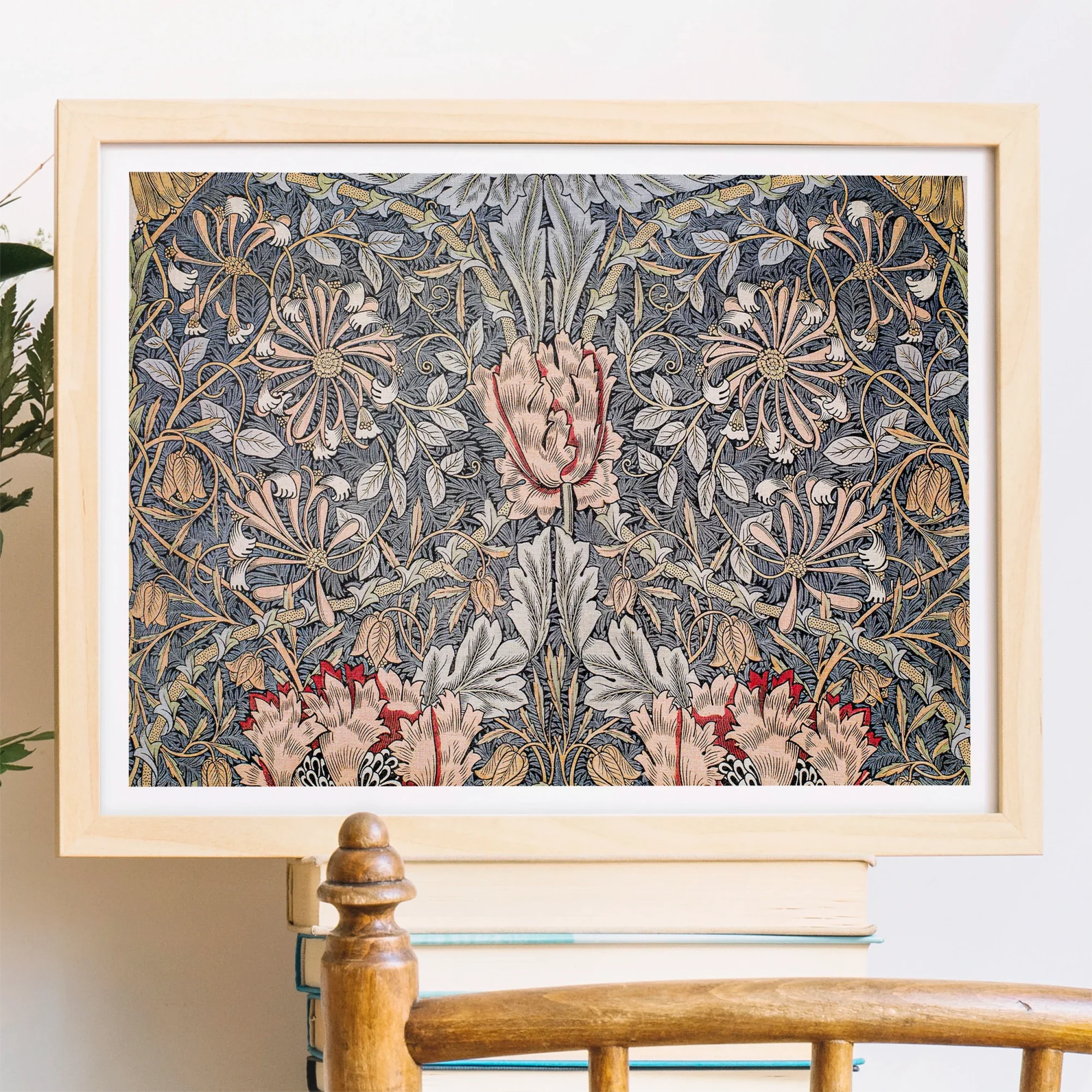 Honeysuckle - William Morris Floral Art Print Posters Prints & Visual Artwork