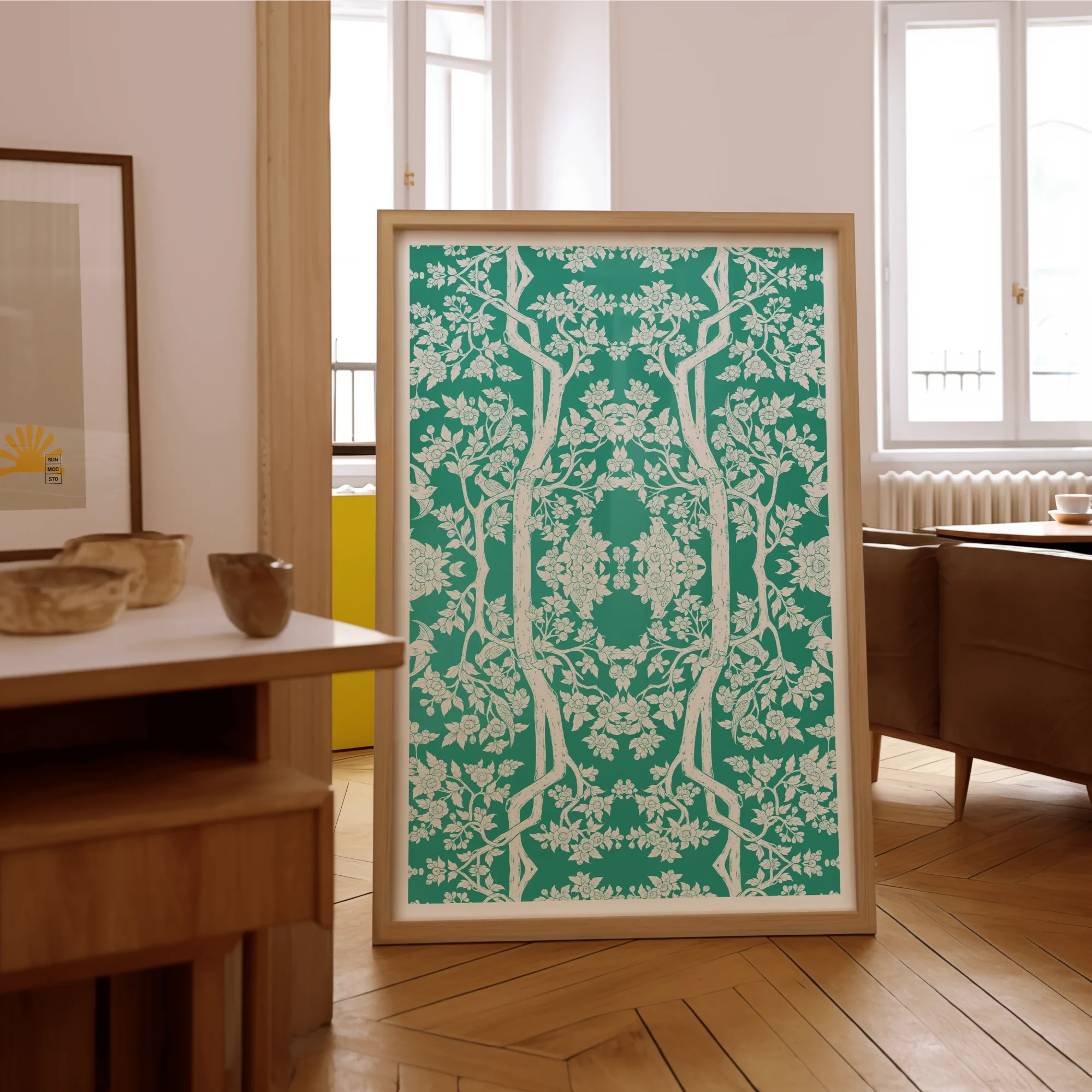 Aviary Green Art Print Posters Prints & Visual Artwork