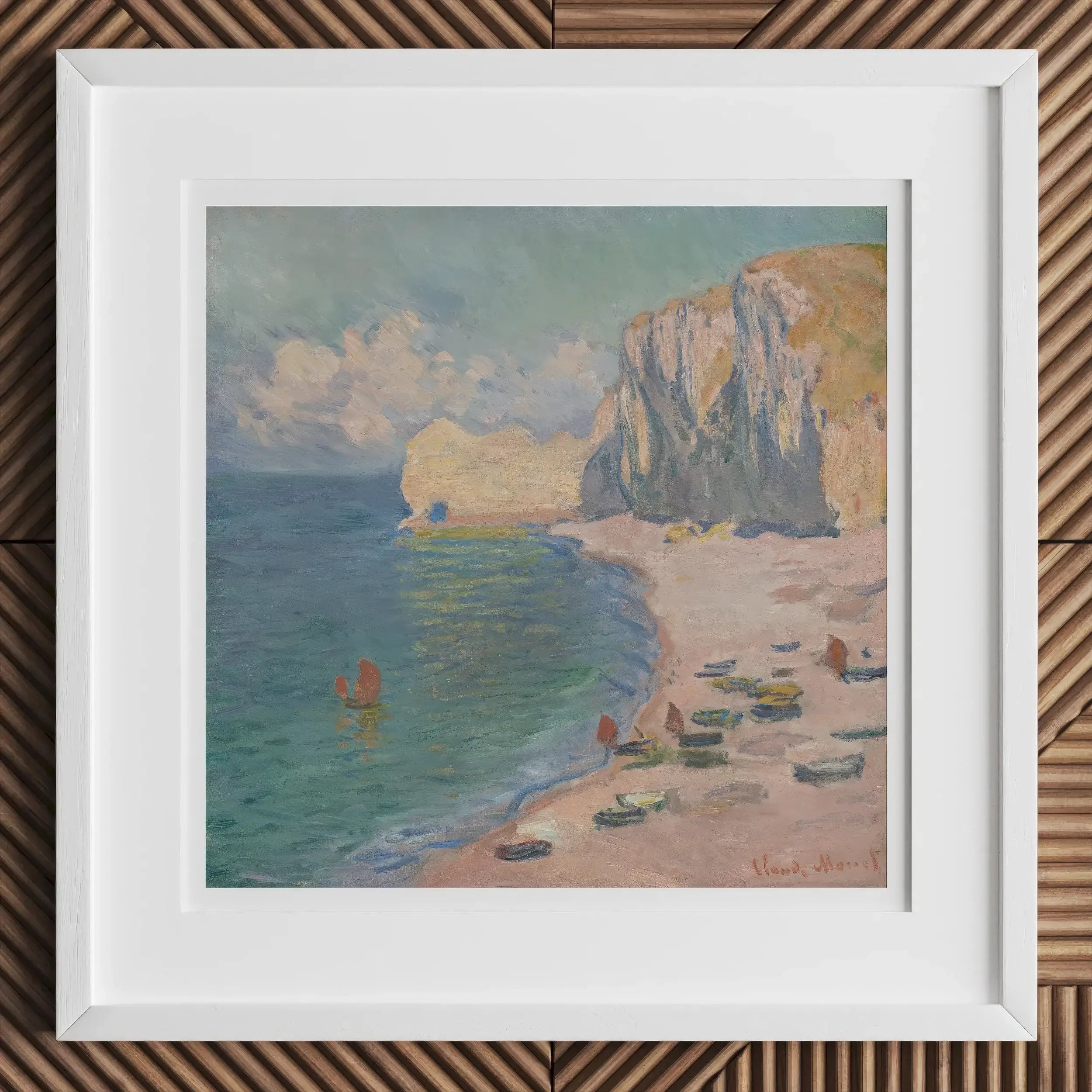 Étretat - Claude Monet Impressionist Art Print Posters Prints & Visual Artwork