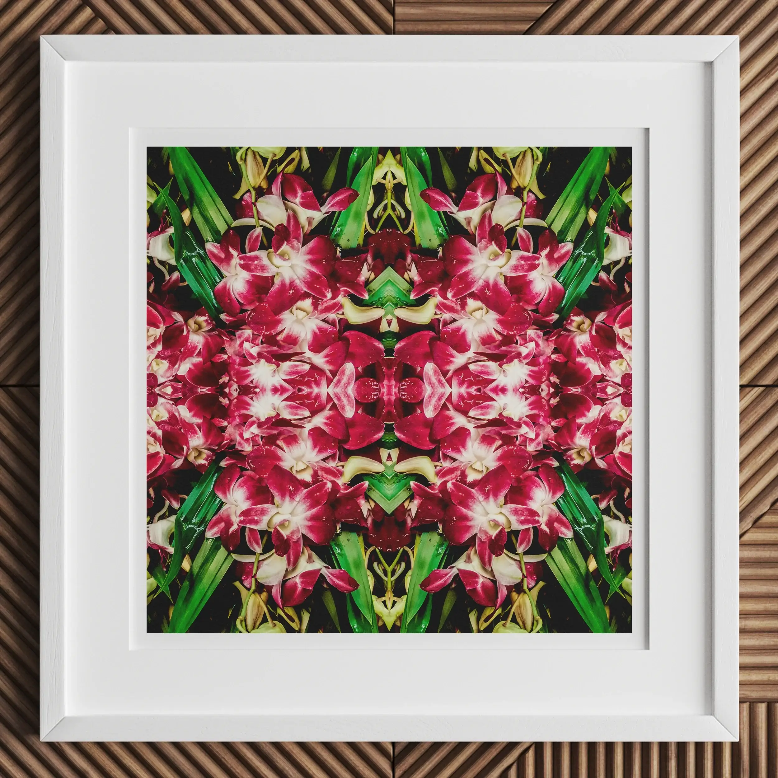 Ruby Reds - Bangkok Flower Market Floral Pattern Art Print Posters Prints & Visual Artwork