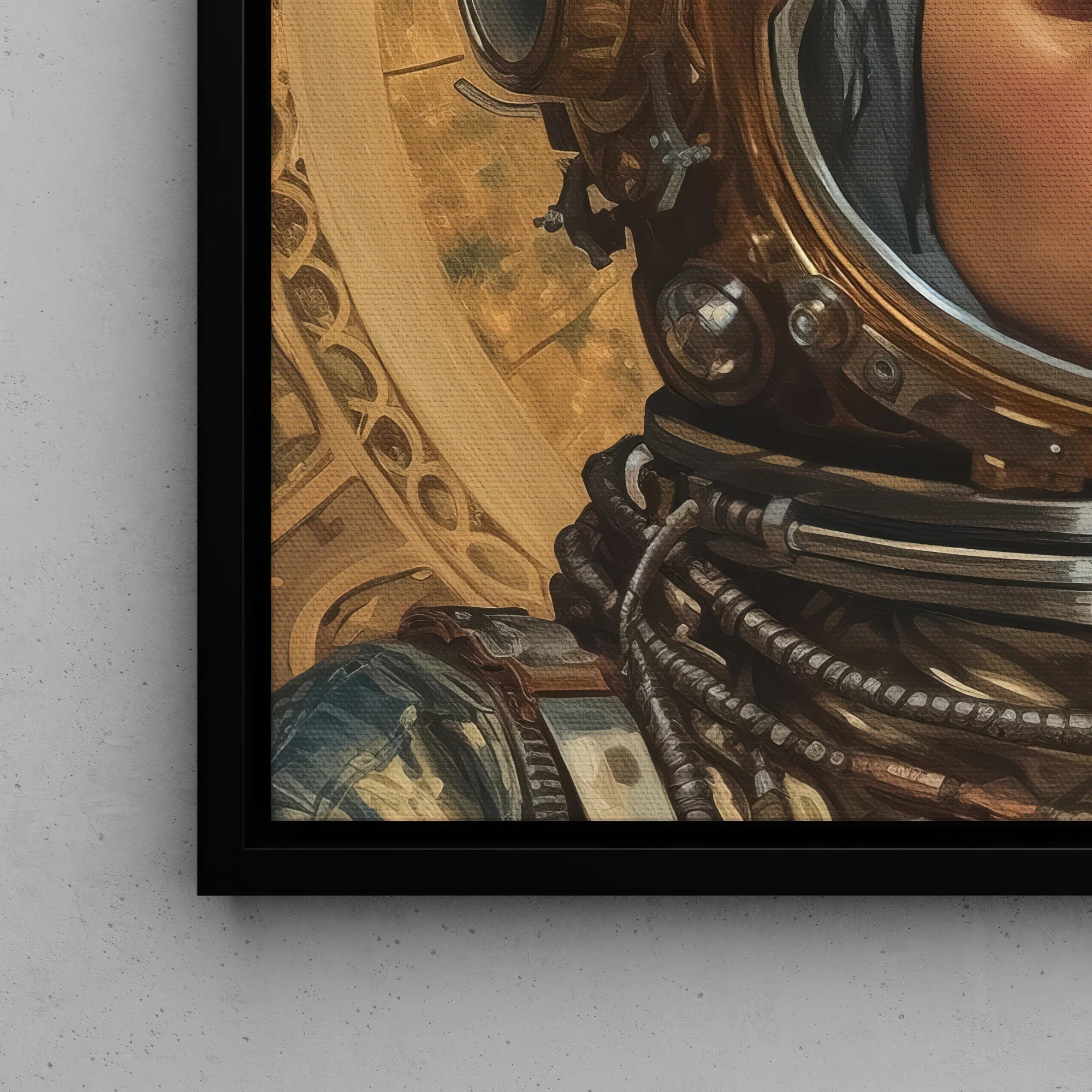 Amira - Lesbian Muslim Astronaut Frame Canvas Posters Prints & Visual Artwork