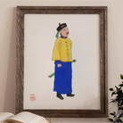 Military Man - Qing Dynasty Manchu Fashion Art Print Posters Prints & Visual Artwork