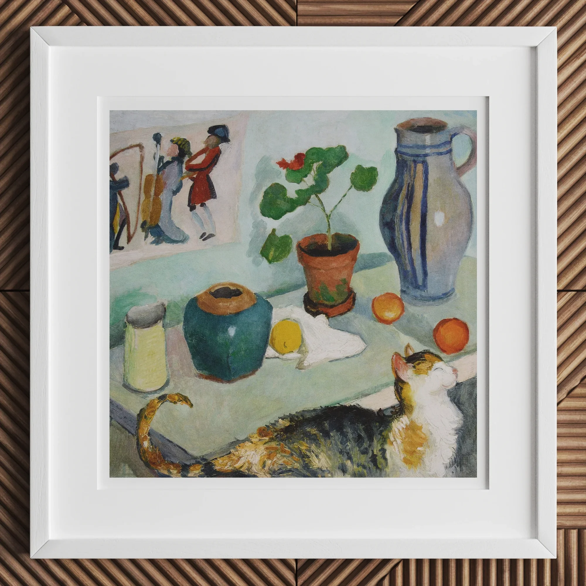 Ghost in the House Stalls - August Macke Art Print Posters Prints & Visual Artwork