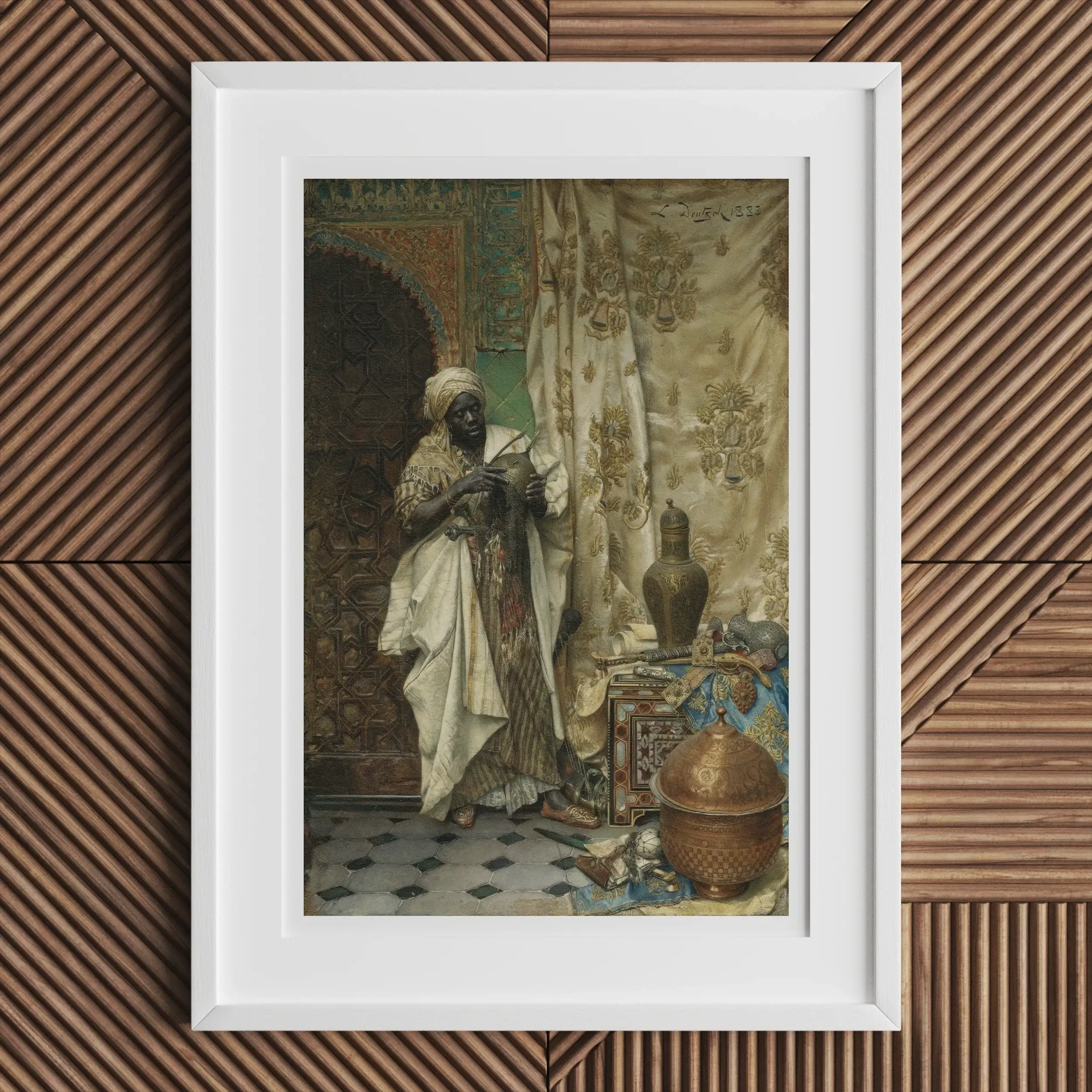 The Inspection - Ludwig Deutsch Art Print Posters Prints & Visual Artwork