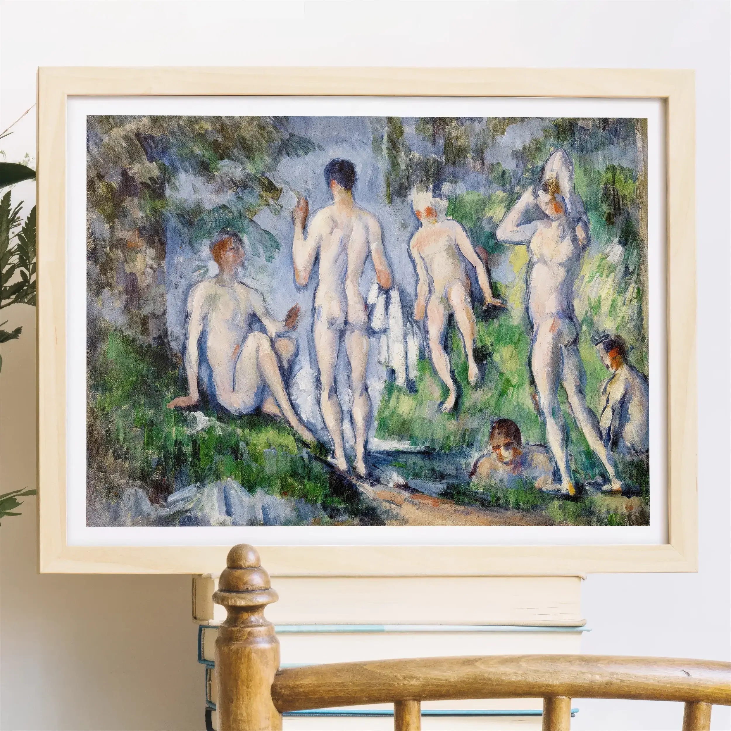 Group of Bathers - Paul Cézanne Nude Male Art Print Posters Prints & Visual Artwork