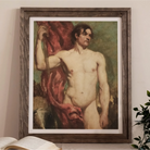 Male Nude as a Standard Bearer - William Etty Gay Art Print Posters Prints & Visual Artwork