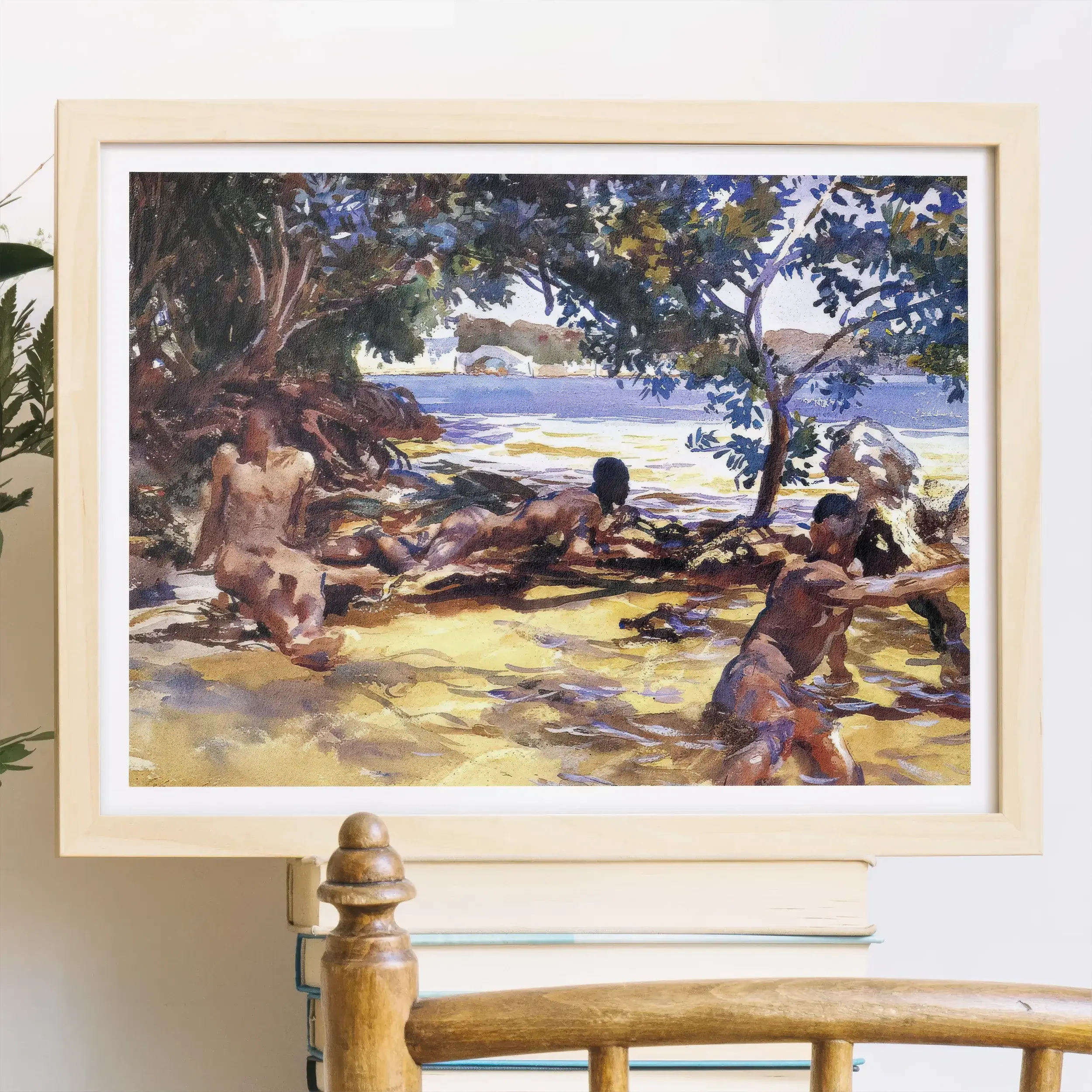 Bathers - John Singer Sargent Gay Art Print Posters Prints & Visual Artwork