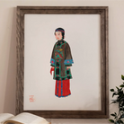 Noblewoman - Qing Dynasty Manchu Fashion Art Print Posters Prints & Visual Artwork