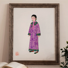 Noblewoman - Qing Dynasty Manchu Fashion Art Print Posters Prints & Visual Artwork