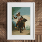 Boy on a Ram - Francisco Goya Romanticism Art Print Posters Prints & Visual Artwork