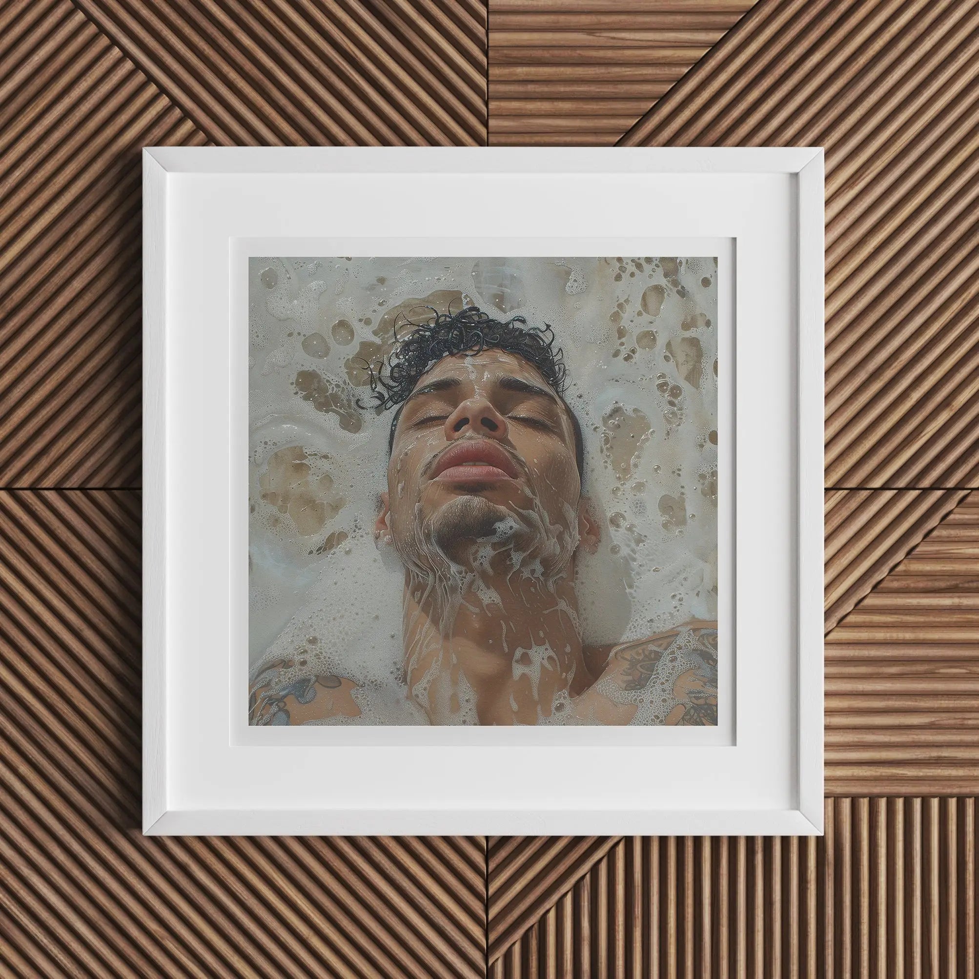 Squeaky Clean - Afrolatino Homoerotic Art Print Posters Prints & Visual Artwork