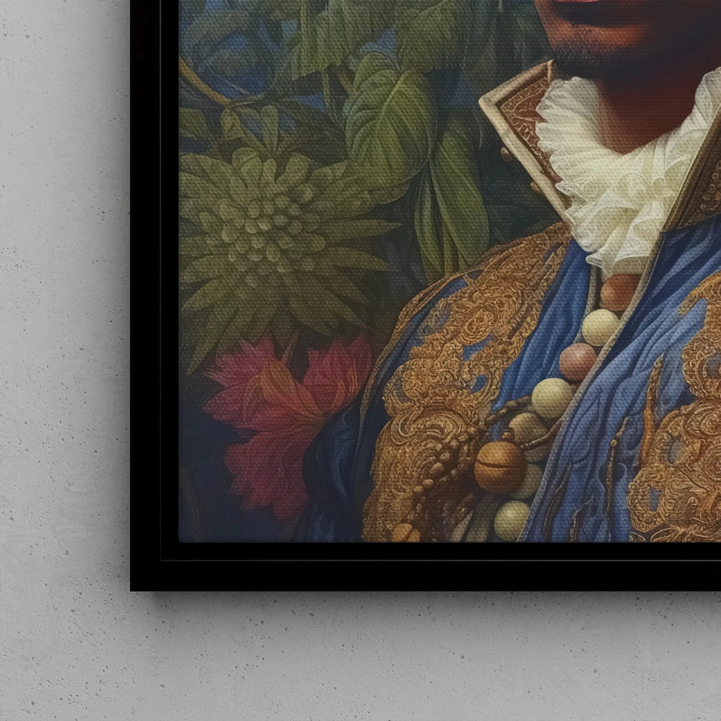 Prince Isaiah - Afroamerican Gay Black Royalty Framed Canvas Posters Prints & Visual Artwork